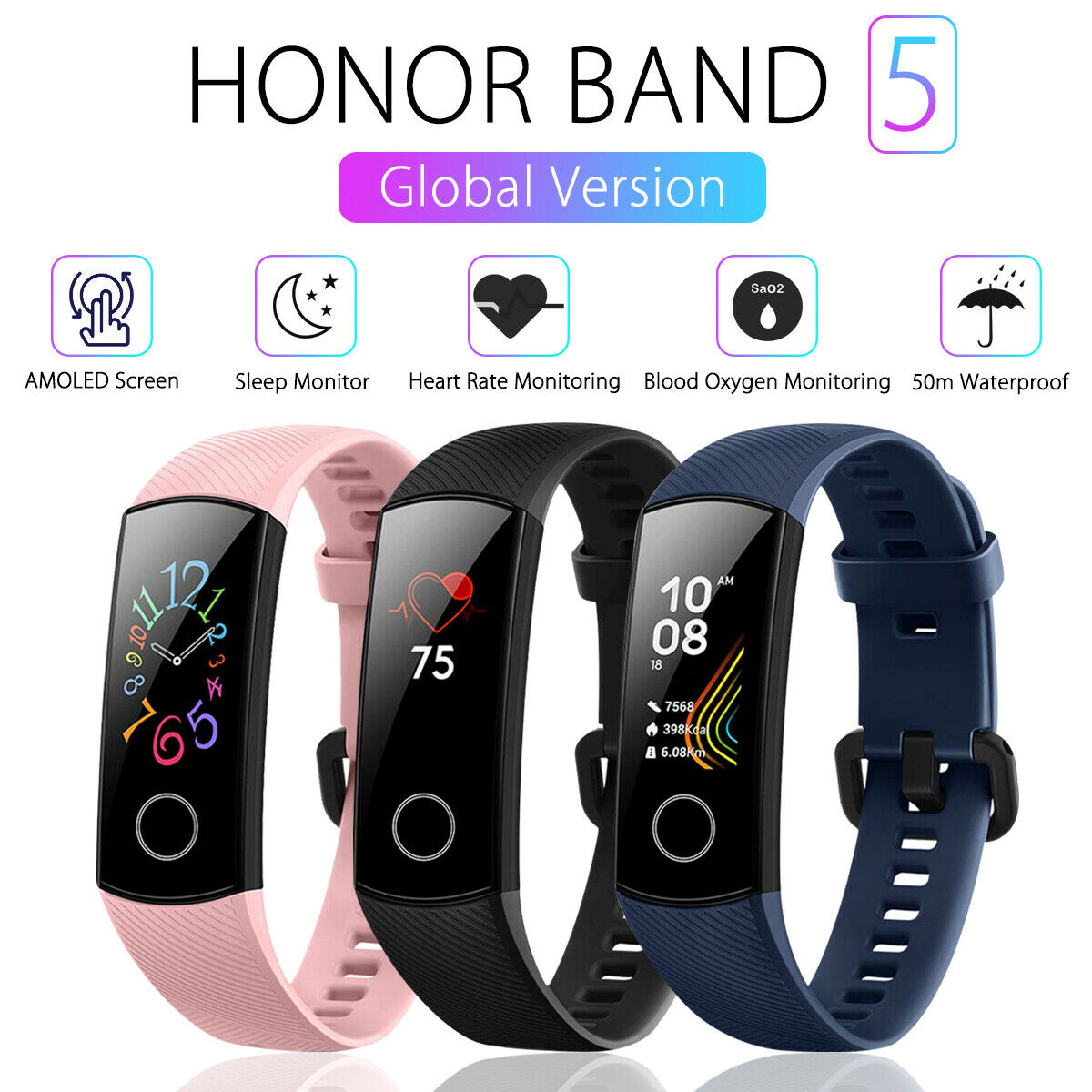 Huawei Honor Band 5 Smartband Reloj Inteligente – Celu Store